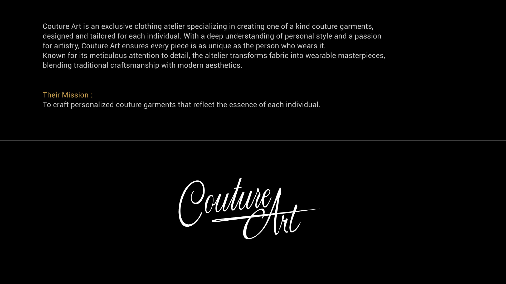 couture art mission